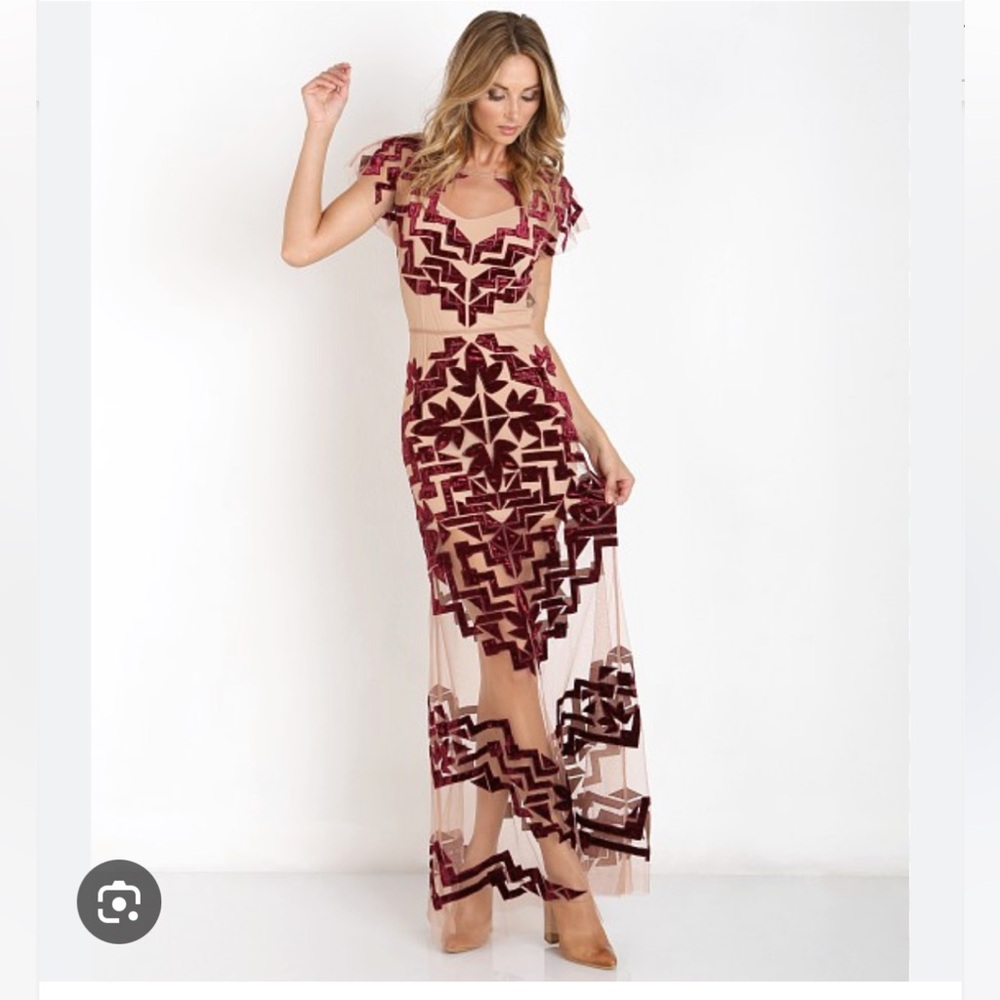 For Love & Lemons black Vienna Maxi Dress
